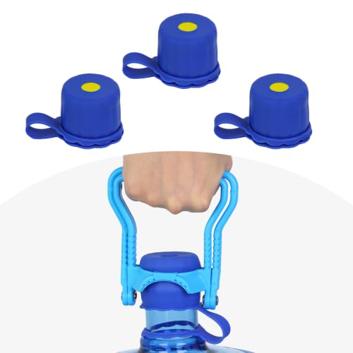 3 Pcs 5 Gallon Water Jug Cap with 1Pcs Water Jug Carrier