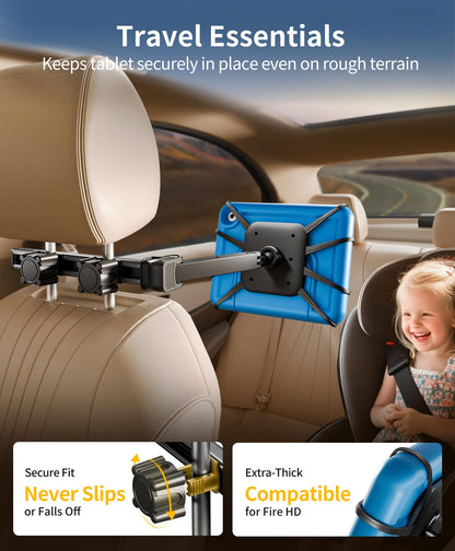 Phone Tablet Holder for Car (1 Pack - fit for 4.7-13" tablet and phone)