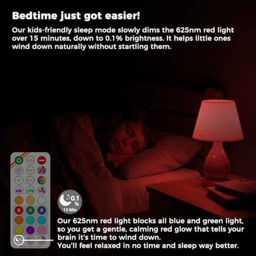 12W Led Light Bulbs with Remote 1200LM