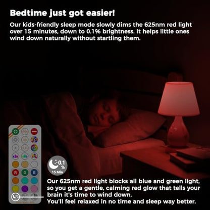 12W Led Light Bulbs with Remote 1200LM