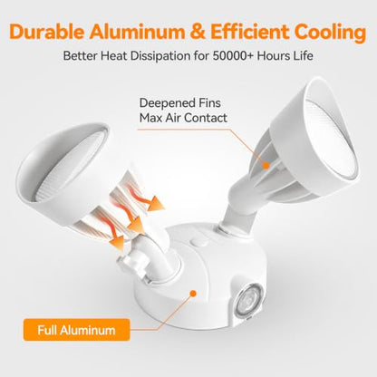 45W 5500LM Dusk to Dawn Flood Lights Outdoor
