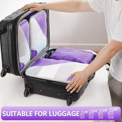Packing Cubes for Travel (10 Purple)
