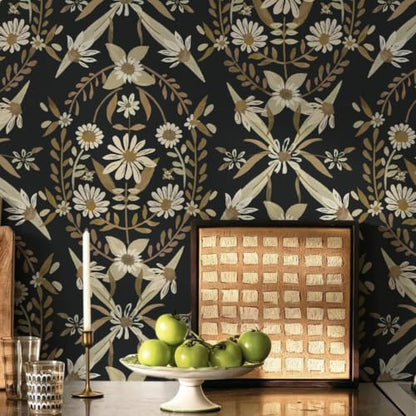Peel and Stick Wallpaper Floral Wallpaper Boho Contact Paper for Bedroom
