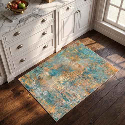Area Rug 2x3 Washable Non Slip Green (Green / 2' x 3' (Rectangular))