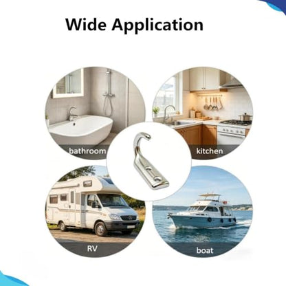 316 Stainless Steel Marine Grade Wall Mounted Utility Hooks