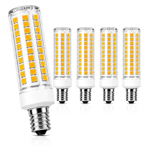 5 Pack E12 LED Light Bulbs 100 Watt Equivalent
