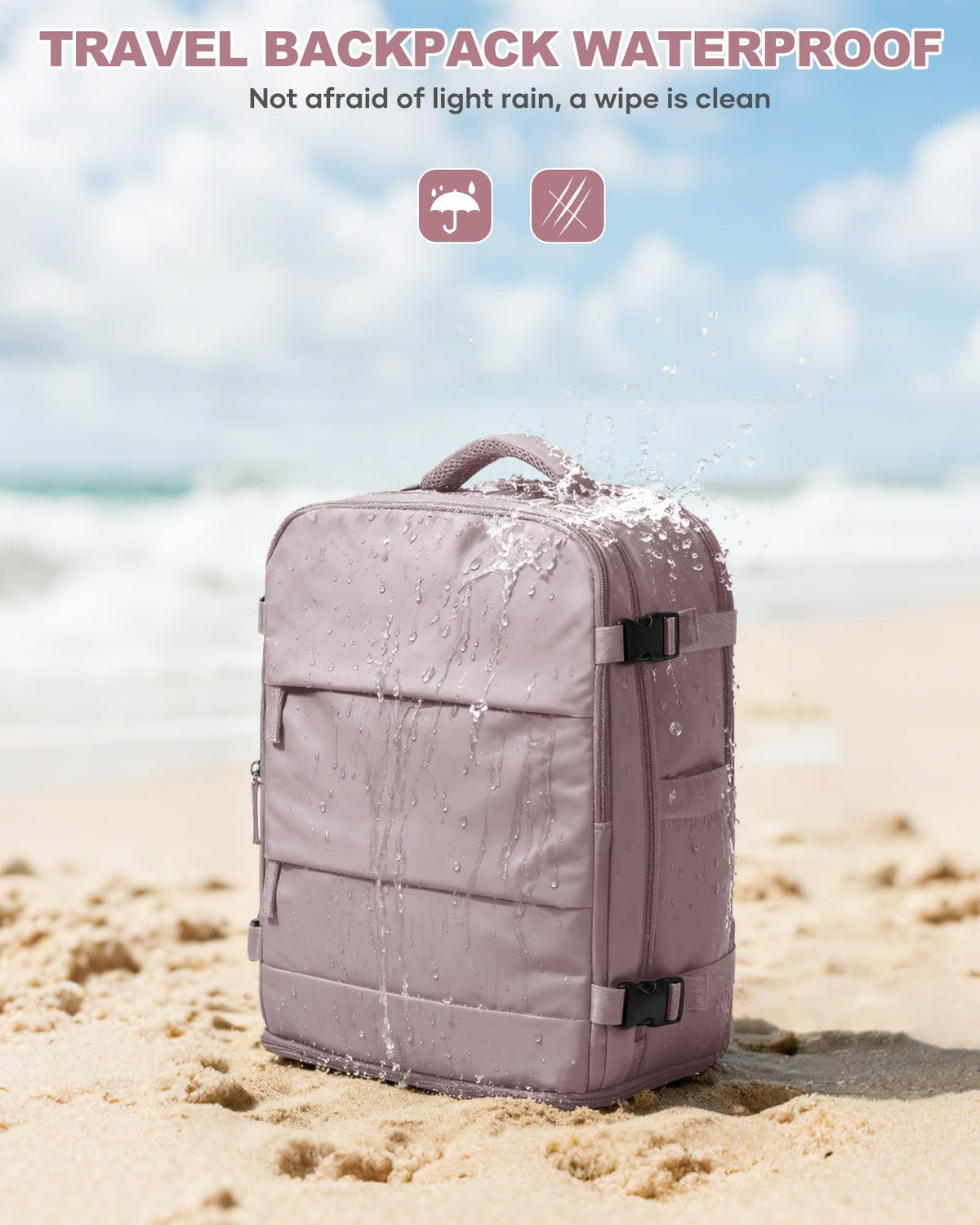 Travel Backpack Carry On for Women Man Gym Backpacks with Laptop Compartment Mochila de Viaje Teacher Personal Item Backpack Rucksack Airplane Accessories Must Haves Pink Purple Small (Pink Purple / 20 liters)