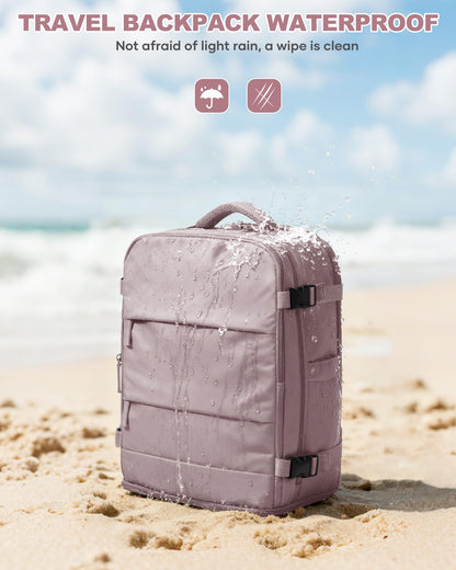 Travel Backpack Carry On for Women Man Gym Backpacks with Laptop Compartment Mochila de Viaje Teacher Personal Item Backpack Rucksack Airplane Accessories Must Haves Pink Purple Small (Pink Purple / 20 liters)