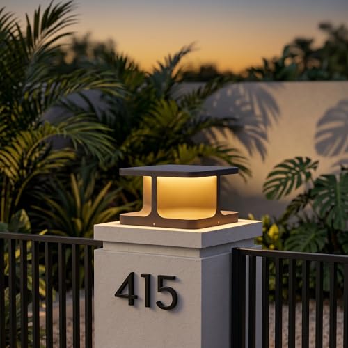 11.8" Hardwired Outdoor Post Light