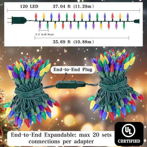 C6 Gentle Twinkle Christmas Lights
