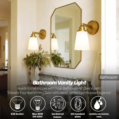 Milk Glass wall Sconce