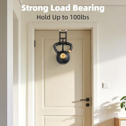 Over the Door Hanger (Black, 4 Pack)