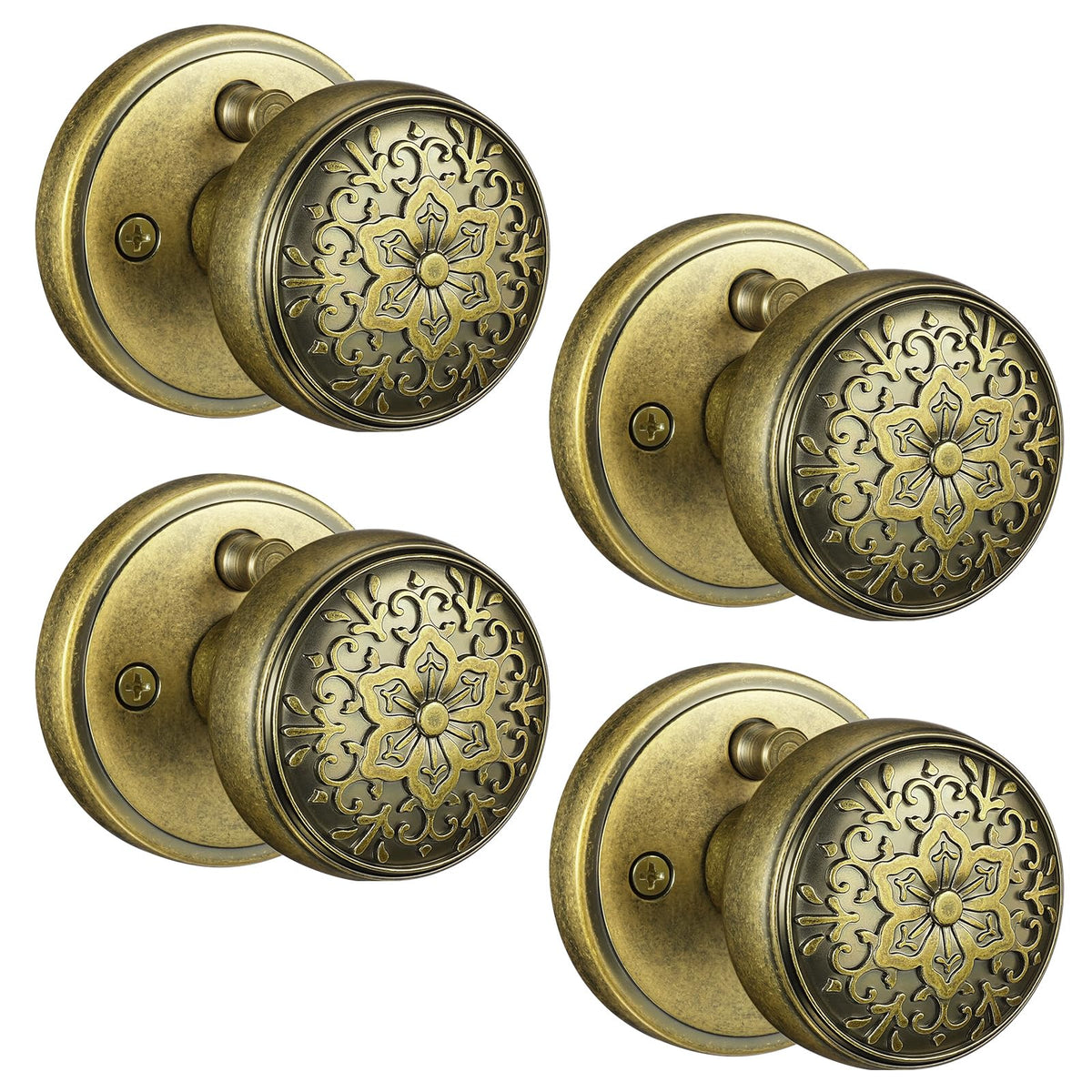 Aged Brass Door Knobs (Aged Brass)