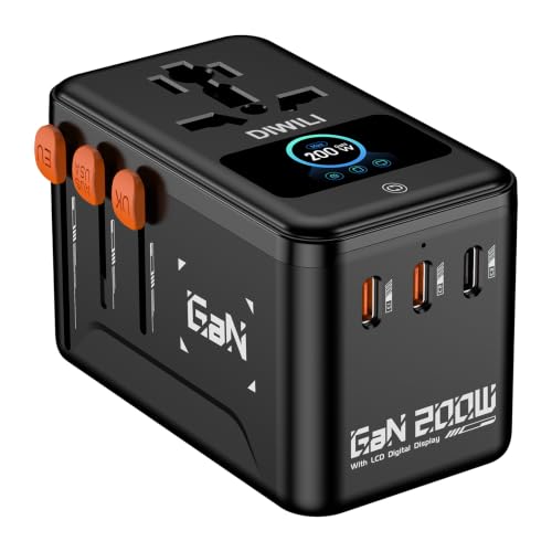 200W GaN Universal Travel Adapter