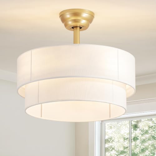 18.5 Inch Fabric Woven Ceiling Fan with Remote