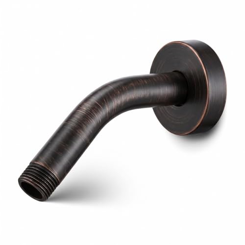 Shower Arm 6" Shower Extension Arm with Flange and Teflon Tape