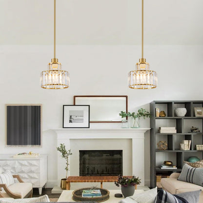 Gold Pendant Lights Kitchen Island (Gold&Clear / 1 pack)