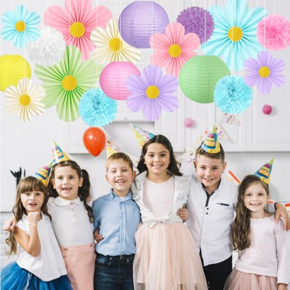 19 Pcs Pastel Party Decorations (Pastel)