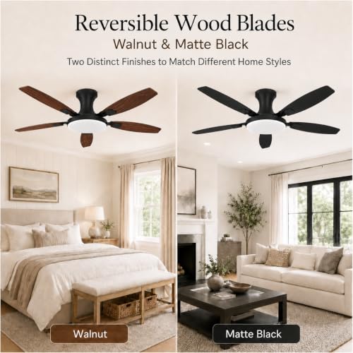 52 Inch Ceiling Fan with Lights and Remote