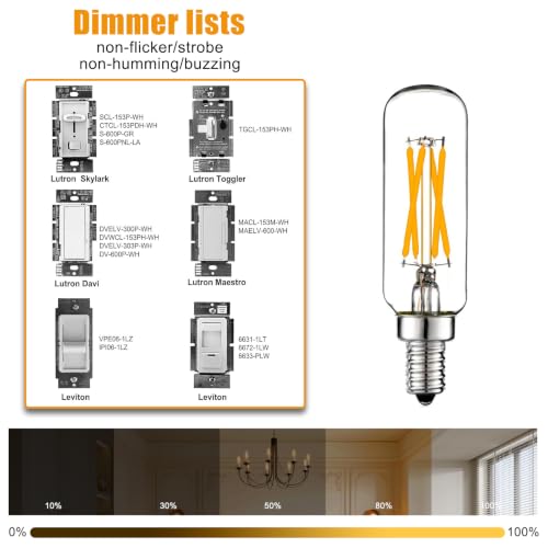 T6 E12 LED Candelabra Bulbs