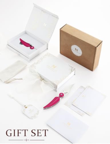 Feather Inspired Folding Pocket Knife