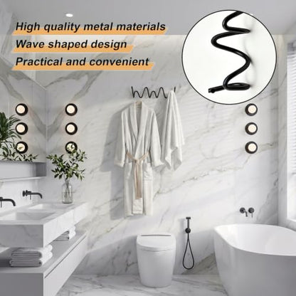 Coat Rack Wavy Wall Mount