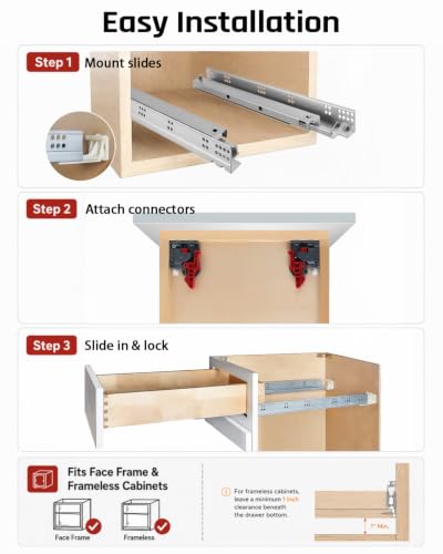 Undermount Drawer Slides Soft Close