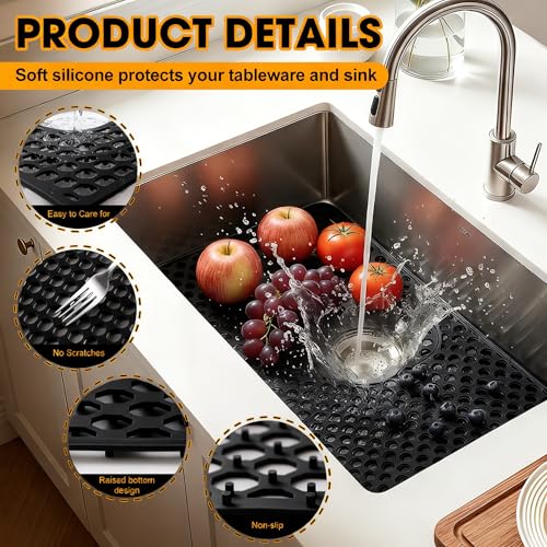 Silicone Sink Protectors for Kitchen Sink 26 x 14 Inch