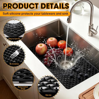 Silicone Sink Protectors for Kitchen Sink 26 x 14 Inch