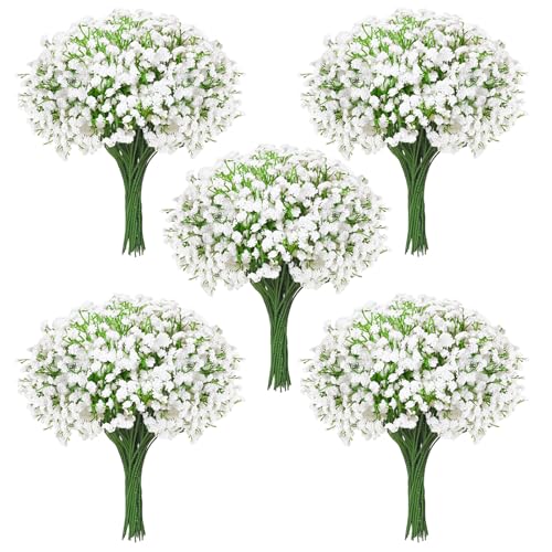 100Pcs Babys Breath Artificial Flowers (White Babys Breath / 100Pcs)