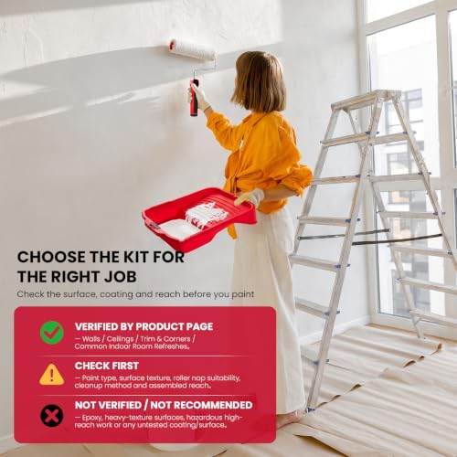 4 Inch and 9 Inch Paint Roller Kit