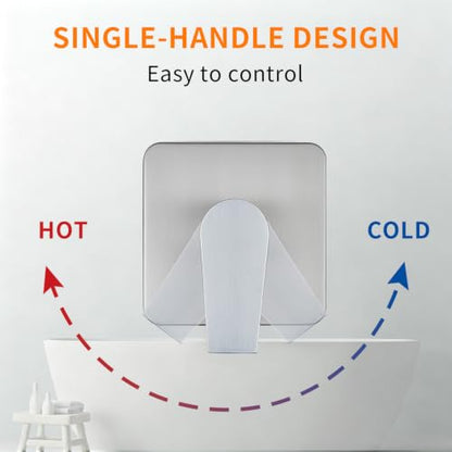 Tub Shower Faucet Set Brushed Nickel (Brushed)
