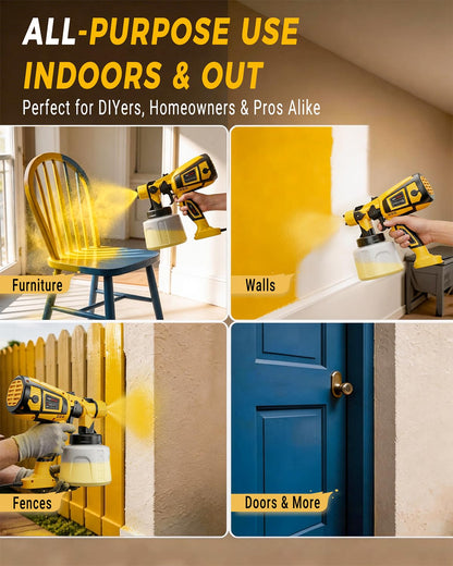 Paint Sprayer for House Painting (Yellow)