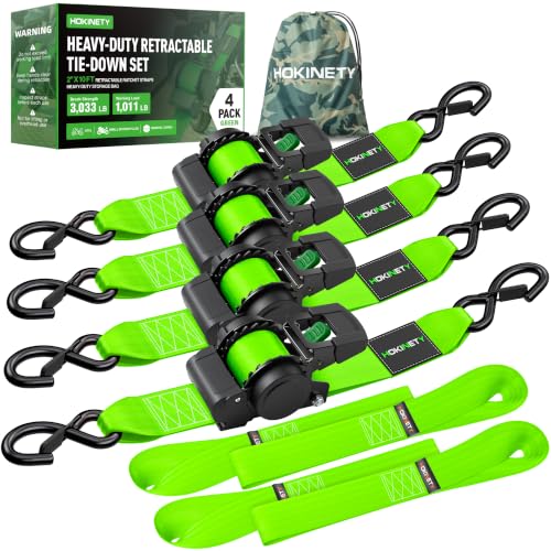 Retractable Ratchet Straps