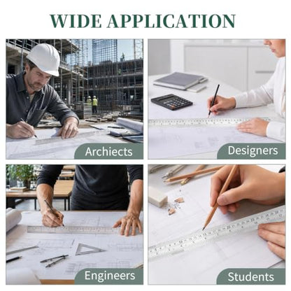 Metal Ruler 10 Pack with Inch