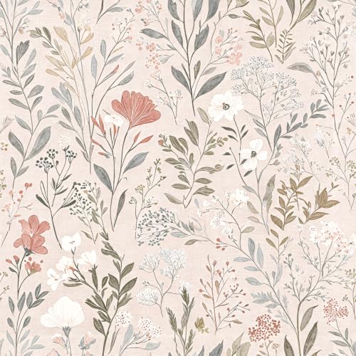 Floral Peel and Stick Wallpaper Peony Contact Paper Vintage Floral Wallpaper