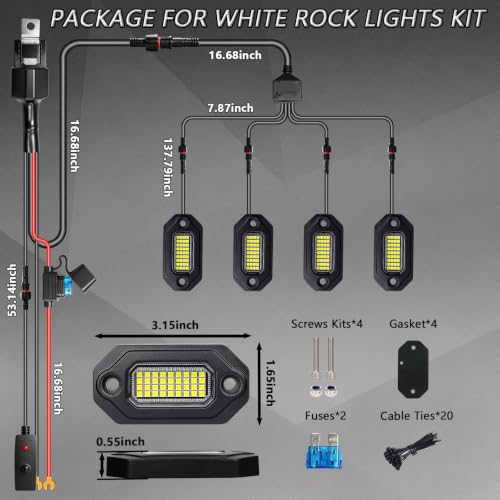 Pure White Rock Lights