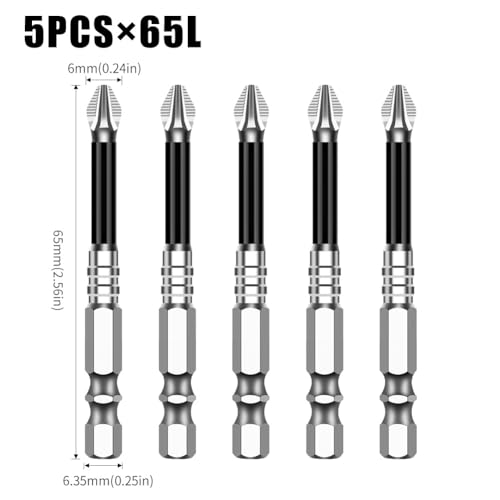 S2 Steel PH2 Screwdriver Bit Set 5