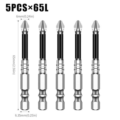S2 Steel PH2 Screwdriver Bit Set 5