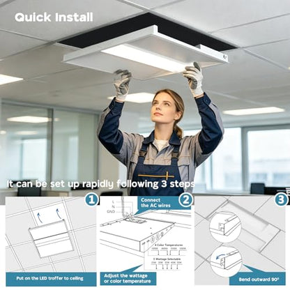 2x2 2×4 LED Troffer Light