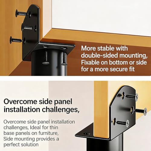 Metal Adjustable Height Furniture Support Legs Replacements Leg Feet for Bed
