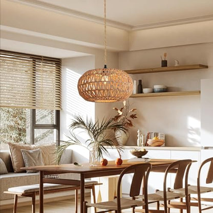 Hanging Lamp 12 inch Boho Plug in Pendant Light