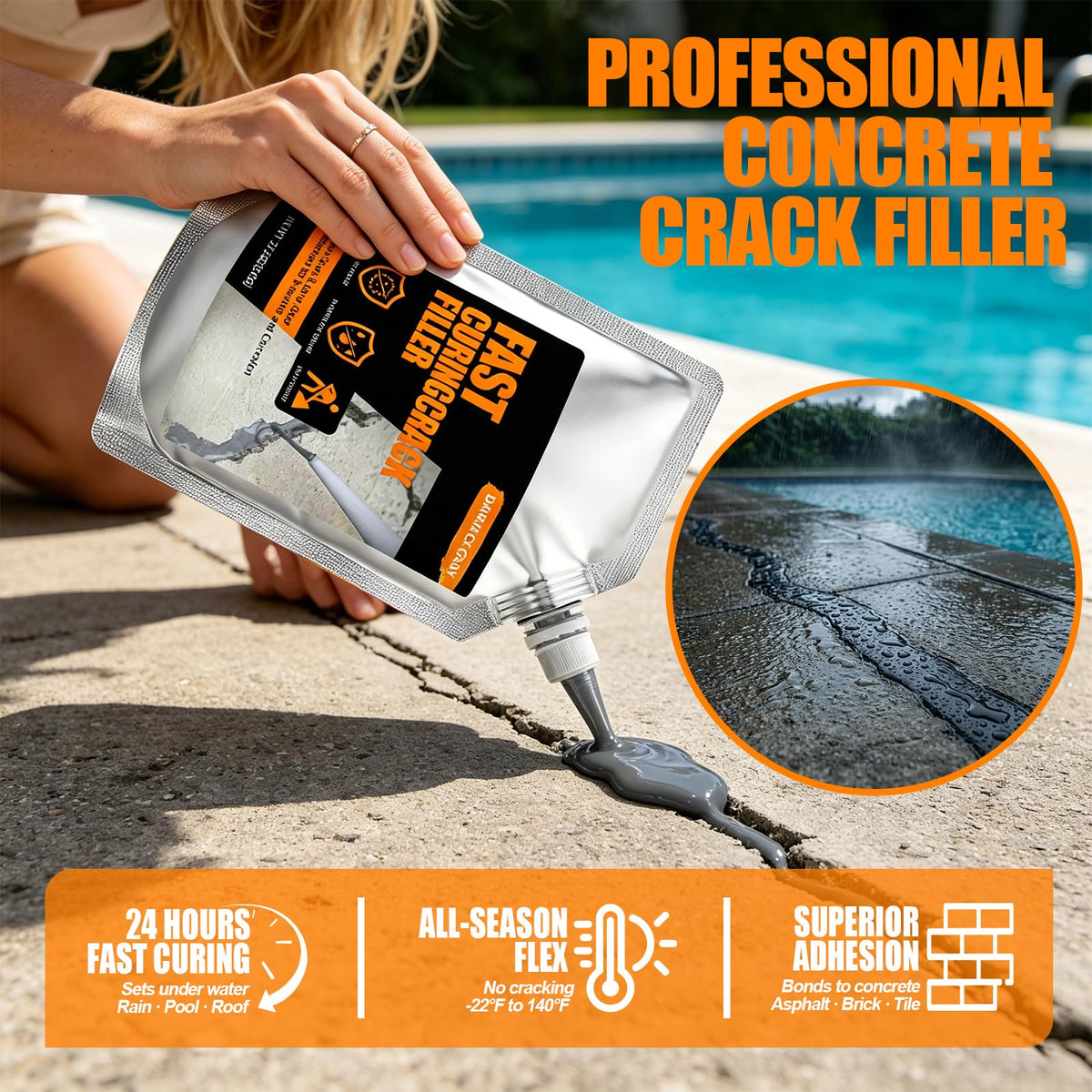 Concrete Crack Filler 1 Pack