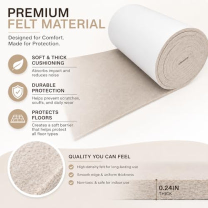 Felt Furniture Pads Self Adhesive Felt Tape for Hardwood Floors