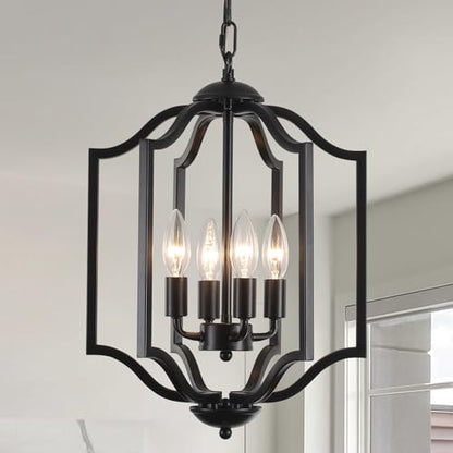 Black Chandelier Light Fixture