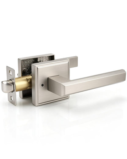 Door Knob with Lock (Nickel)