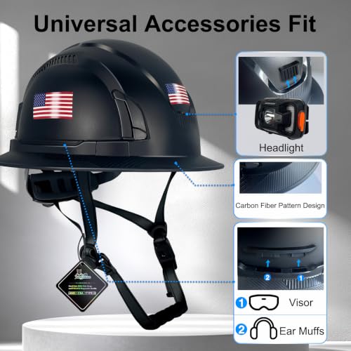 Type II Hard Hats Full Brim ANSI and CSA Class E