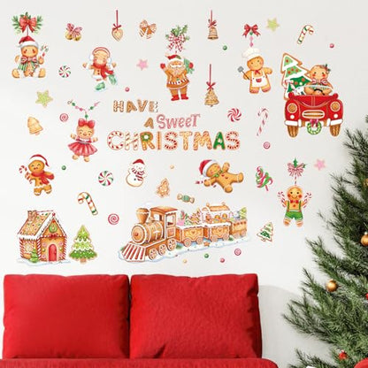 8 Sheet Thanksgiving Wall Decals Watercolor Happy Fall Maple Leaves Pumpkin Truck Room Mural Stickers for Autumn Home Party