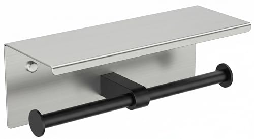Toilet Paper Holder with Shelf