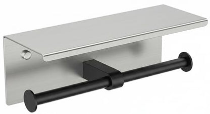 Toilet Paper Holder with Shelf